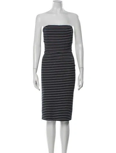 Pre-owned Michael Kors Striped Knee-length Dress In Multi