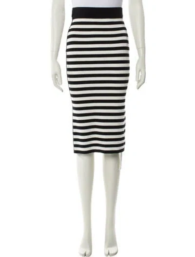 Pre-owned Michael Kors Striped Knee-length Skirt In Neutral
