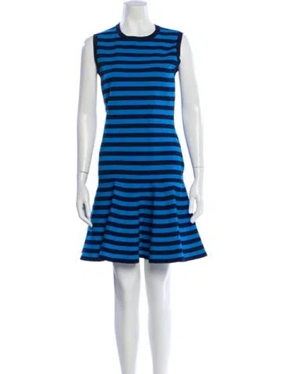 Pre-owned Michael Kors Striped Mini Dress In Multi