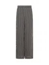 Michael Kors Striped Pants In Black