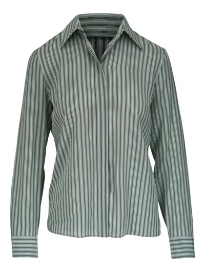 Michael Kors Striped-pattern Shirt In Green