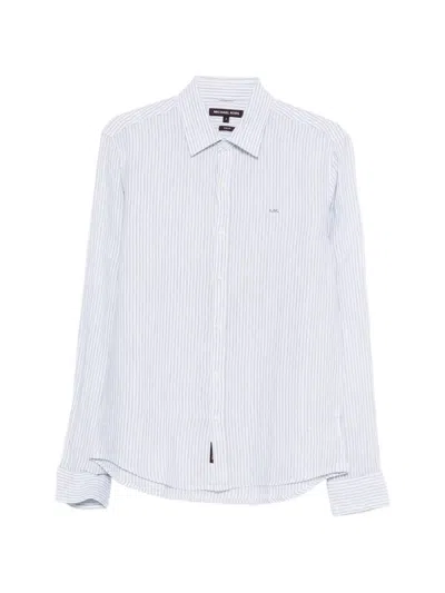 Michael Kors Striped Shirt In Blue