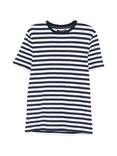 Michael Kors Striped Short-sleeve T-shirt In Multi