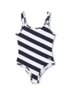 Michael Kors Striped Swimsuit In 蓝色