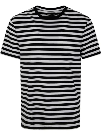 Michael Kors Striped T-shirt In Black