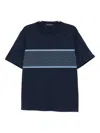 Michael Kors Striped T-shirt In Blue