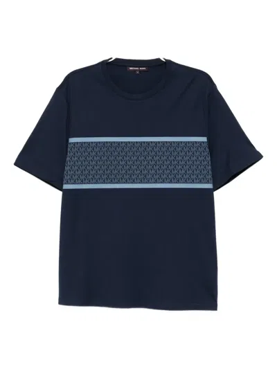 Michael Kors Striped T-shirt In Blue