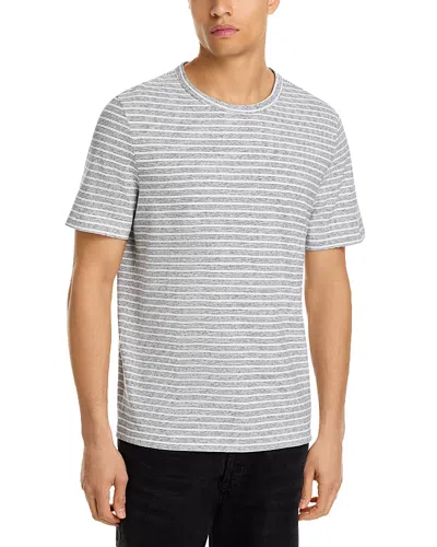 Michael Kors Striped Tee In Gray
