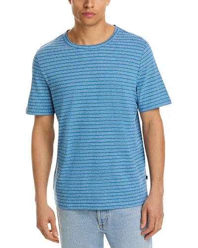 Michael Kors Striped Tee In Blue