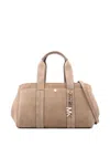 Michael Kors Structured Beige Vitello Leather Handbag In Multi
