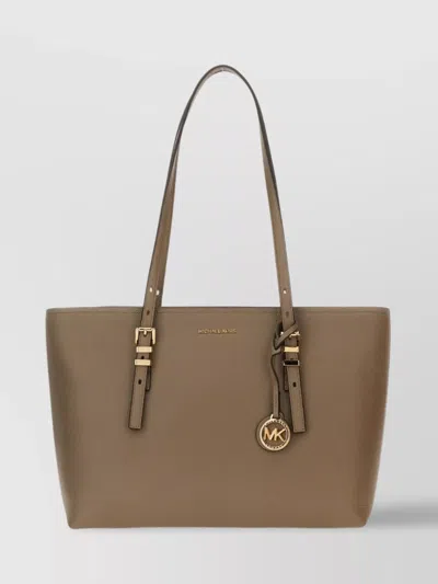 Michael Kors Structured "quinn" Tote Bag With Buckle Detail