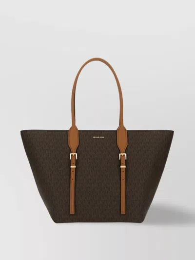 Michael Kors Structured Shape Buckle Double Handles Bag