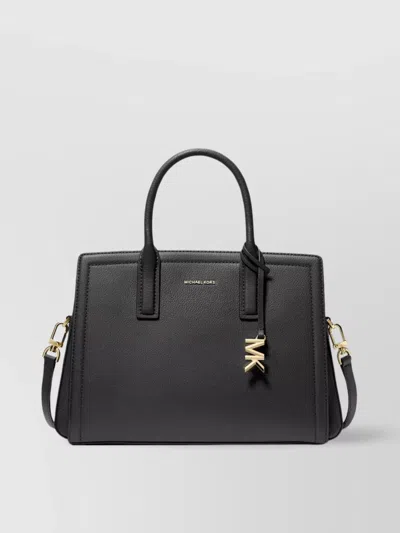 Michael Kors Structured Shoulder Bags With Detachable Strap And Top Handles In Black