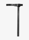 Michael Kors Studded Double Ring Belt In Silver