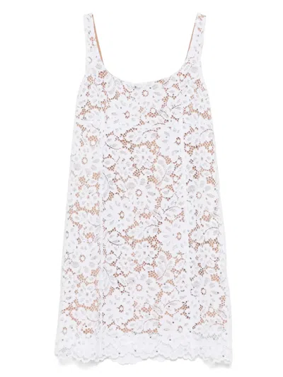 MICHAEL KORS STUDDED LACE MINI DRESS