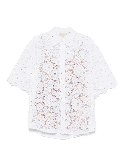 MICHAEL KORS STUDDED LACE SHIRT