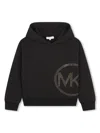 Michael Kors Studded-logo Hoodie In Black
