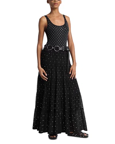 MICHAEL KORS STUDDED MAXI SKIRT