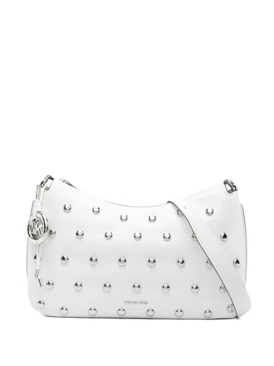 Michael Kors Studded Shoulder Bag In Yellow