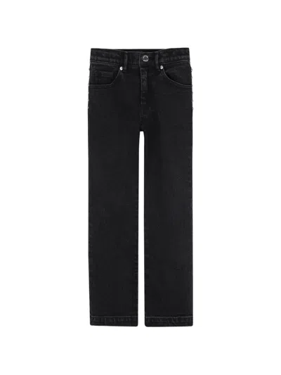 Michael Kors Kids' Stud-embellished Straight-leg Jeans In Black