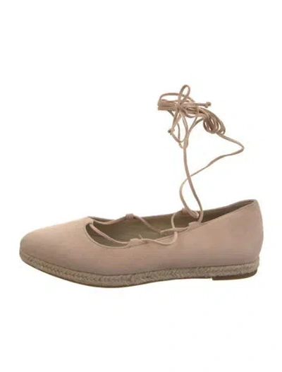 Pre-owned Michael Kors Suede Ballet Flats In Neutrals