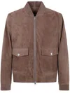 Michael Kors Bomber Jacket In Suede