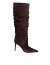Michael Kors Suede Boot In Brown