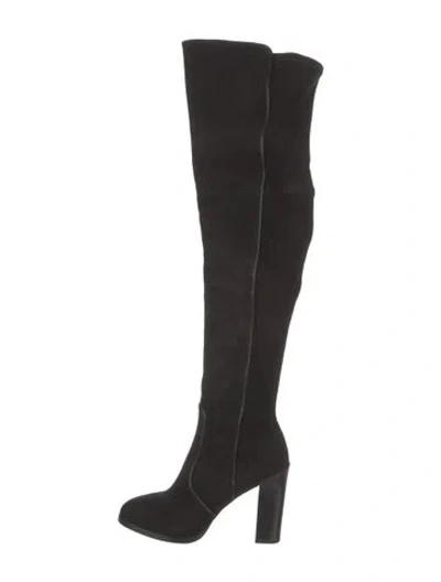 Pre-owned Michael Kors Suede Boots In Black