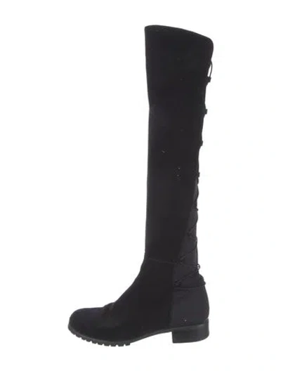 Pre-owned Michael Kors Suede Boots In Black