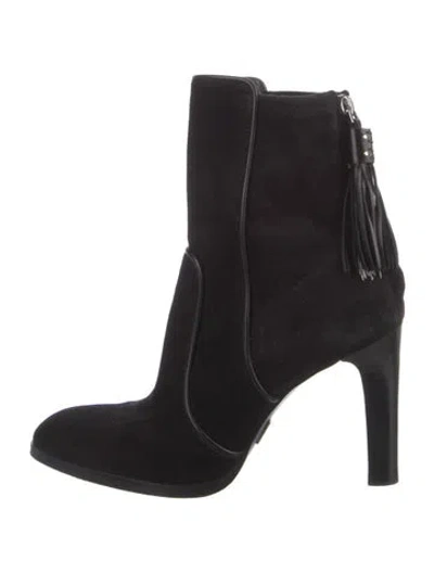 Pre-owned Michael Kors Suede Boots In Black