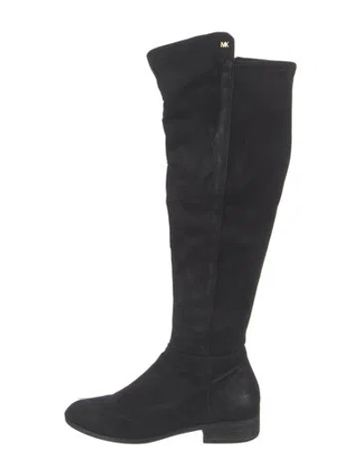 Pre-owned Michael Kors Suede Boots In Black