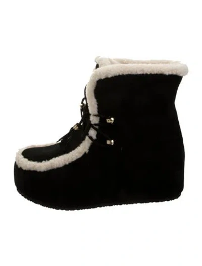 Pre-owned Michael Kors Suede Boots In Black