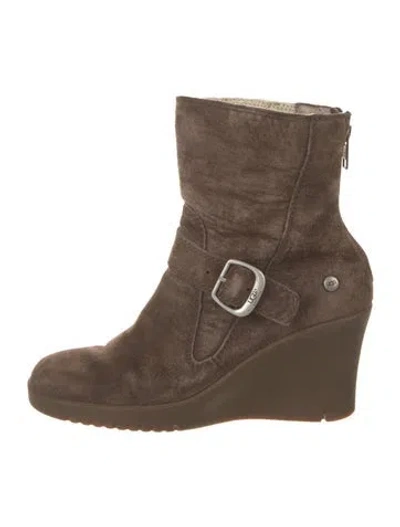 Pre-owned Michael Kors Suede Boots In Brown