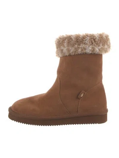 Pre-owned Michael Kors Suede Boots In Brown