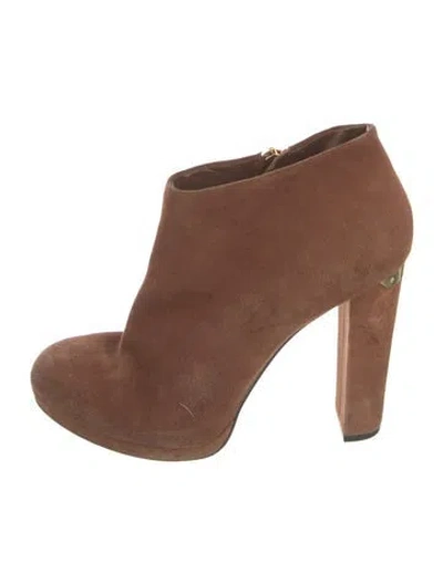 Pre-owned Michael Kors Suede Boots In Brown