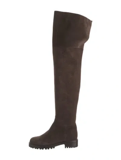 Pre-owned Michael Kors Suede Boots In Brown