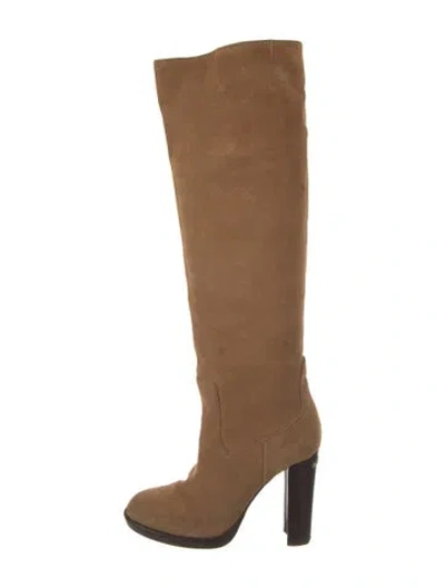 Pre-owned Michael Kors Suede Boots In Brown
