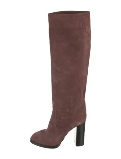 Pre-owned Michael Kors Suede Boots In Brown