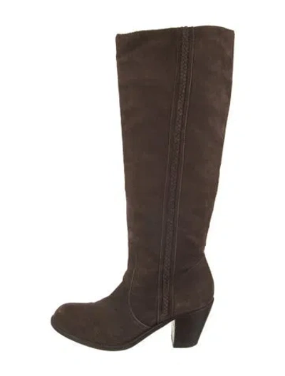 Pre-owned Michael Kors Suede Boots In Brown