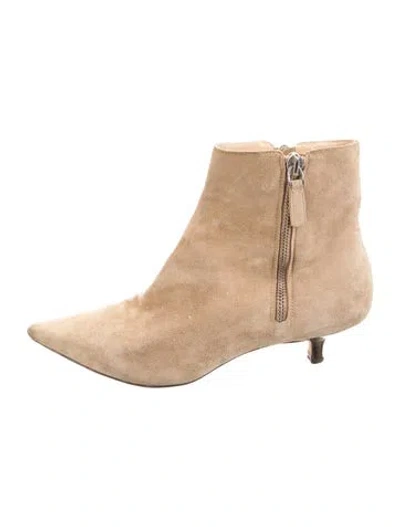 Pre-owned Michael Kors Suede Boots In Brown