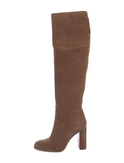 Pre-owned Michael Kors Suede Boots In Brown