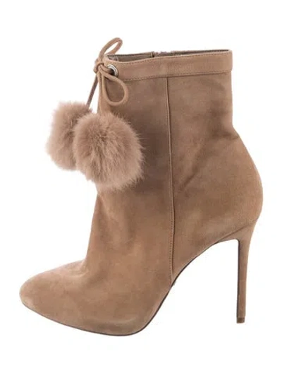 Pre-owned Michael Kors Suede Boots In Brown