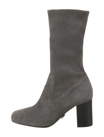 Pre-owned Michael Kors Suede Boots In Grey