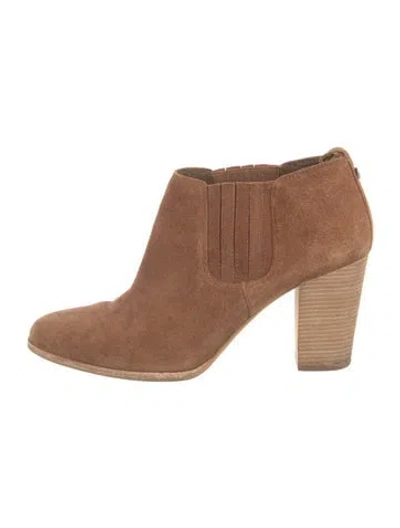 Pre-owned Michael Kors Suede Boots In Neutral