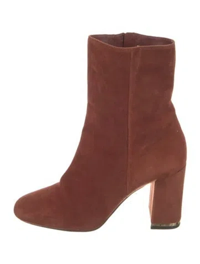 Pre-owned Michael Kors Suede Boots In Orange
