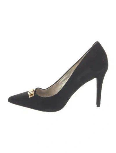 Pre-owned Michael Kors Suede Pumps In Black
