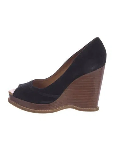 Pre-owned Michael Kors Suede Pumps In Black