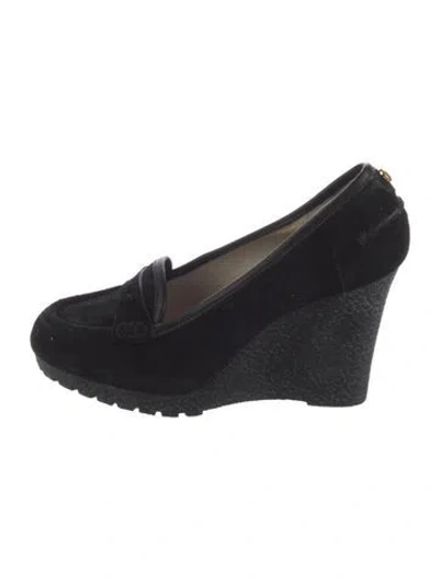 Pre-owned Michael Kors Suede Pumps In Black