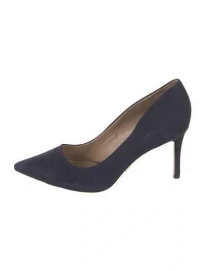 Pre-owned Michael Kors Suede Pumps In Blue