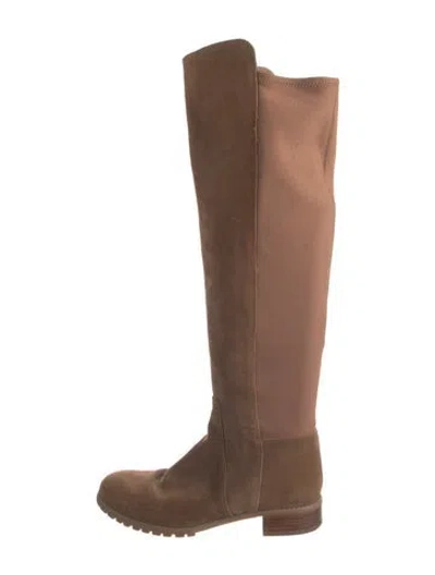Pre-owned Michael Kors Suede Riding Boots In Brown